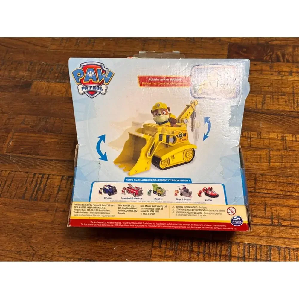 Nickelodeon Paw Patrol Rubble Bulldozer Playset Play 2017 Spin Master New